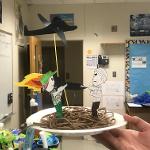 a student's art project made from clay